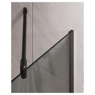 Шторка на ванну Timo T25 80 см чёрный